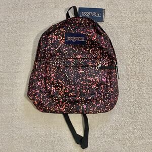Jansport SuperBreak Splatter Dot Multi Unisex BackPack JS00T50158M Black New